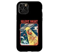 Silent Night Christmas UFO Sarcastic Retro Funny Adult Humor Custodia per iPhone 11 Pro