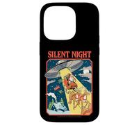 Silent Night Christmas UFO Sarcastic Retro Funny Adult Humor Custodia per iPhone 14 Pro