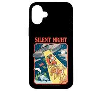 Silent Night Christmas UFO Sarcastic Retro Funny Adult Humor Custodia per iPhone 16 Plus