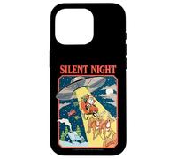 Silent Night Christmas UFO Sarcastic Retro Funny Adult Humor Custodia per iPhone 16 Pro