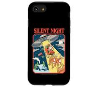 Silent Night Christmas UFO Sarcastic Retro Funny Adult Humor Custodia per iPhone SE (2020) / 7 / 8