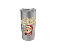 Silent Night Shift Sleepy Santa Bicchiere termico in acciaio inox doppia parete