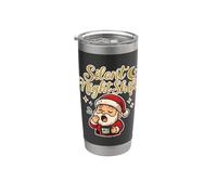 Silent Night Shift Sleepy Santa Bicchiere termico in acciaio inox doppia parete