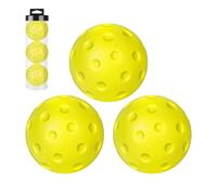 Silent Pickleball - 3 x palline da pickleball in schiuma di poliuretano per allenamento, per esercizi di riscaldamento, 74 mm, sportivi, attrezzatura per uomini, donne, giovani, principianti