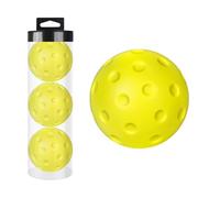 Silent Pickleballs - Set di 3 sfere interne per esercitare e riscaldarsi, design cavo di riduzione del rumore, leggere 74 mm, silenziose palline da pickleball, per l'allenamento interno all'aperto