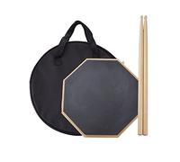 Silent Practice Drum Pad Portatile 30,5 cm Drum Practice Pad con Bastoni d'Acero Borsa di Stoccaggio per Percussioni-Studenti