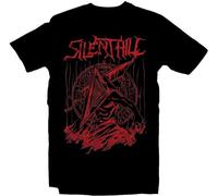 Silent Red Thing T Shirt Silent Hill Pyramid Head Heavy Metal Band Tee Horror Shirt Video Game Shirt Movie Retro Tee for Men Black L