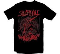 Silent Red Thing T Shirt Silent Hill Pyramid Head Heavy Metal Band Tee Horror Shirt Video Game Shirt Movie Retro Tee for Men Black XXL