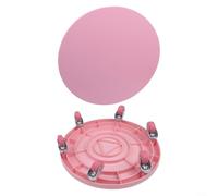Silent - Rullo per addominali a 6 ruote per allenamento della forza del core, antiscivolo, con cuscino, attrezzatura da palestra a casa, viola (rosa)
