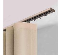 Silent Sliding Door Track System 2 13ft Regolabile Montaggio a Soffitto Divisorio per Ufficio Casa Hotel & Scuola Durevole Lega di Alluminio Rotaie & Aste