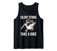 Silent Strike Take A Hike Funny Ninja Goose Arti Marziali Canotta