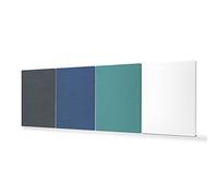 SILENT4® Panelli Fonoassorbenti Pareti, Set da 4 pezzi, da 114x72x5cm, per ambienti fino a 20 m², Pannello Fonoassorbente con rivestimento in tessuto, montaggio a adesivo e a vite