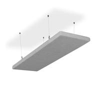SILENT4® Panelli Fonoassorbenti Sofitto, 114x33x5cm, Pannello Fonoassorbente acustico, montaggio a adesivo e a vite, misurabile, migliore acustica della stanza grazie ai pannelli acustici