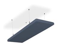 SILENT4® Panelli Fonoassorbenti Sofitto, 114x33x5cm, Pannello Fonoassorbente acustico, montaggio a adesivo e a vite, misurabile, migliore acustica della stanza grazie ai pannelli acustici