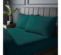 Silentnight Coppia di federe in puro cotone, lussuose e morbide al tatto, 200 fili, 100% cotone naturalmente traspirante, lavabili in lavatrice, colore: verde acqua, confezione da 2