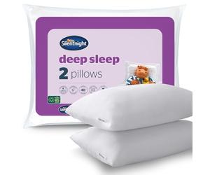 Silentnight Deep Sleep, Coppia di Cuscini, White, 2 Pezzi