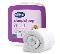 Silentnight - Piumino da 7.5 tog Deep Sleep, Policotone, Bianco, Singolo