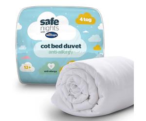 Silentnight Safe Nights, Piumino per Lettino da 4 tog, Anallergico, Leggero, Morbido e Comodo, per Bambini, Anallergico e Lavabile in Lavatrice, 150 x 120 cm