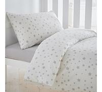 Silentnight Safe Nights set copripiumino, grigio stelle