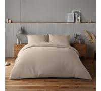 Silentnight Set copripiumino morbidissimo, comodo e delicato al tatto, in microfibra di lusso, facile da pulire, con chiusura a bottoni, elegante e moderno, set copripiumino + federa, matrimoniale,