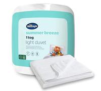 Silentnight Summer Breeze - Piumone estivo da 1 tog, morbido e leggero, ideale per notti calde e per chi dorme calde, traspirante, fresco comfort, ipoallergenico e lavabile in lavatrice, per letto