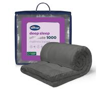 Silentnight Ultimate Deep Sleep - Coprimaterasso singolo da 10 cm, spessore 10 cm, morbido, con cinghie facili da montare, ipoallergenico e lavabile in lavatrice, antracite, singolo