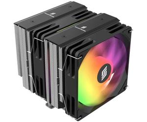 Silentware Titan Radiatore CPU, a doppia torre, 6 heatpipes in rame, 2x ventole PWM da 120 mm con cuscinetti idro, illuminazione A-RGB, compatibile con Intel LGA 115X/1200/1700/1851 e AMD AM4/AM5