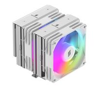 Silentware Titan RGB White Radiatore CPU, a doppia torre, 6 heatpipes in rame, 2 ventole PWM da 120 mm, illuminazione A-RGB, TDP 265 W, compatibile con Intel LGA 115X/1200/1700/1851 e AMD AM4/AM5