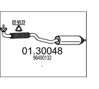 Silenziatore 01.30048 MTS per CHEVROLET DAEWOO