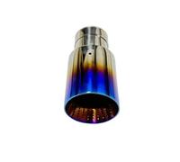 Silenziatore 1 tubo di scarico Silenziatore Coda gola Acciaio inossidabile Arrosto blu Nido di vespe Bocca a tromba di grande diametro Tubo scarico modificato(67mm-114mm)