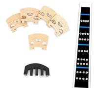 Silenziatore acustico ingomma pesante per violino, Pacchetto di accessori for violino con 5 ponti, artigli, adesivo for la posizione della scala e sordina
