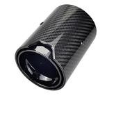 Silenziatore Auto 1 Pezzo Adatto per M2 F87 M3 F80 M4 F82 F83 Scarico modificato Adatto per Auto in Fibra di Carbonio Punte del Tubo di Scarico Silenziatore Scarico Auto(Black Inlet 70mm)