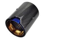 Silenziatore Auto 1 Pezzo Adatto per M2 F87 M3 F80 M4 F82 F83 Scarico modificato Adatto per Auto in Fibra di Carbonio Punte del Tubo di Scarico Silenziatore Scarico Auto(Blue Inlet 60mm)