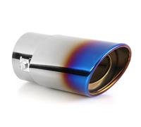 Silenziatore Auto Terminale di Scarico Universale per Auto, Terminale di Scarico in Acciaio Inox, Terminale di Scarico Cromato. Silenziatore Scarico Auto(Style E)