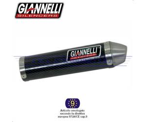 Silenziatore carb. enduro 2T versione alta Derbi SENDA 50 R 2000 2001 2002 2003