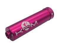 Silenziatore / cartuccia per moto KRM in alluminio - completo rosa