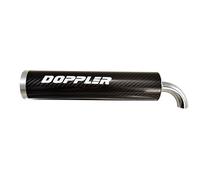 Silenziatore / cartuccia scooter doppler s3r in carbonio montaggio universale (d