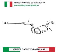 SILENZIATORE CENTRALE 1K0253209Q PER SKODA OCTAVIA II 2.0 TDI VW GOLF V VARIANT