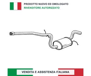 SILENZIATORE CENTRALE 1K0253209Q PER SKODA OCTAVIA II 2.0 TDI VW GOLF V VARIANT