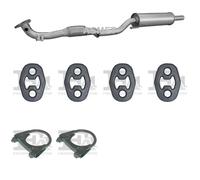 Silenziatore centrale ASMET per VOLKSWAGEN Fox Hatchback 1.2, 40 kW 1.2, 44 kW