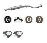 Silenziatore centrale ASMET per VOLKSWAGEN Golf V Hatchback, Plus 1.4, 55 kW