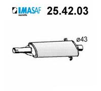 SILENZIATORE CENTRALE FIAT TIPO 1.7 D IMASAF PER 7649339