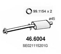 SILENZIATORE CENTRALE MARMITTA SEAT RONDA 1.2 83- 47KW 64CV