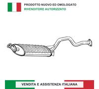 SILENZIATORE CENTRALE MB651696 PER MITSUBISHI PAJERO II CANVAS TOP 3.0 V6 2.5 TD