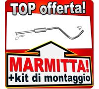 Silenziatore Centrale OPEL ASTRA J 1.4 87, 101 CV 2/3 volumi e 2 volumi