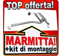 Silenziatore Centrale per AUDI A4 1.6i 1.9TDi 1994-2001 Tre volumi Station Wagon