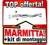 Silenziatore centrale per BMW 3 E46 320i/Ci 170 CV 325i/Ci 192 CV
