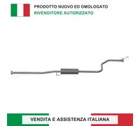 SILENZIATORE CENTRALE PER HONDA CIVIC VI Hatchback 1.5 i _ KW 84 CV 114