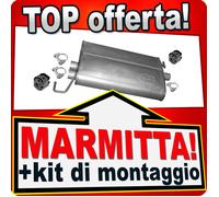 Silenziatore Centrale per MERCEDES ML 320 W163 3.2 218CV Marmitta