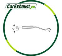 Silenziatore Centrale per OPEL ASTRA G / H 1.4 16V Anche GTC Marmitta